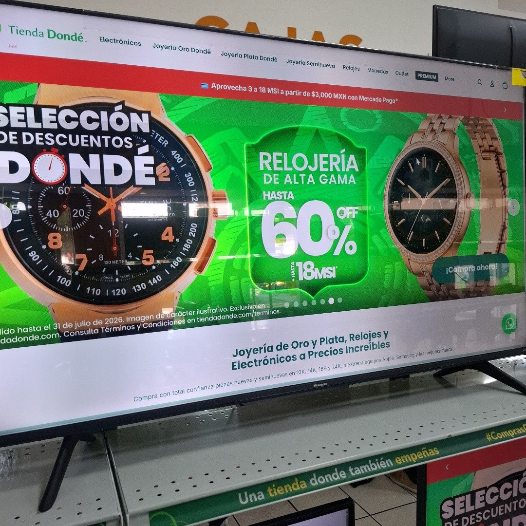 PANTALLA HISENSE 50A65HV (2023) 50" LED 4K (SEMINUEVO)