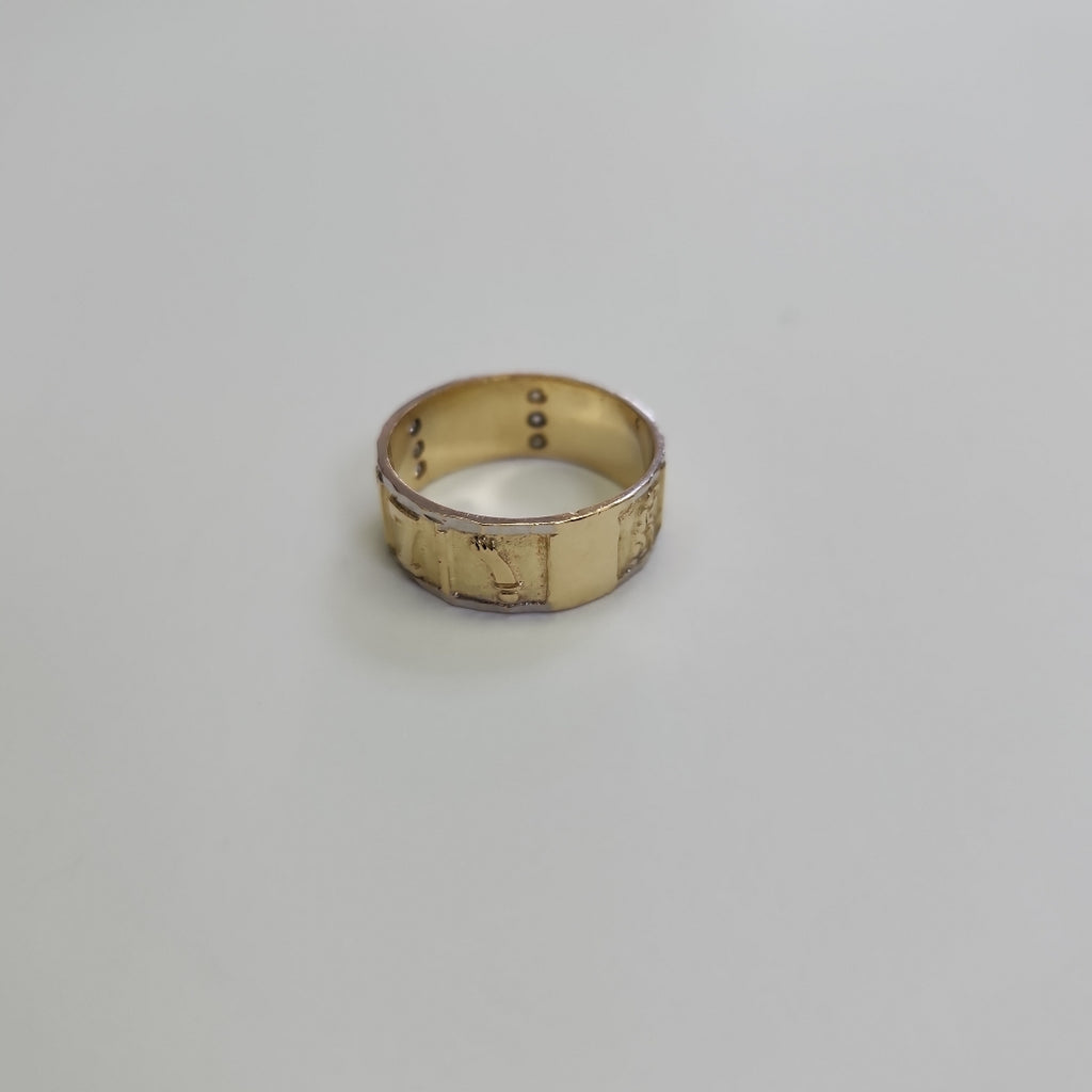 ARGOLLA DE LA SUERTE ORO 14 K 3.6 GRMS (SEMINUEVO)