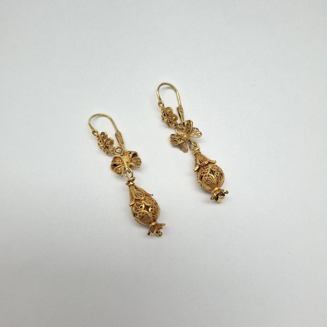 ARETES PAR ORO 10 K 7,30 GRMS (SEMINUEVO)