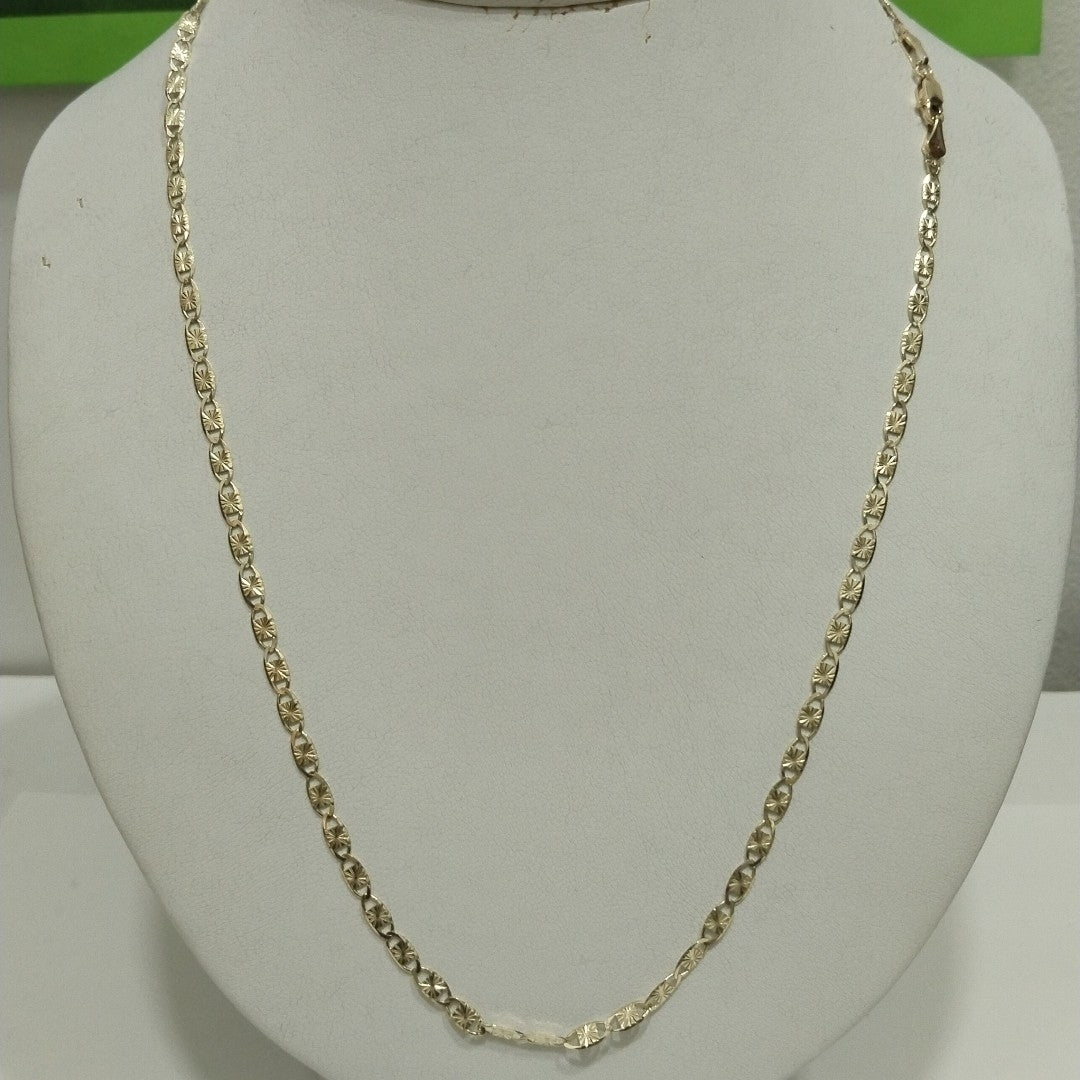 CADENAS TEJIDO GUCHI ORO 14K 55 CM 7.1 GR (NUEVO)