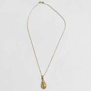 CADENA,MEDALLA RELIGIOSA ORO 10 K 1,30 GRMS (SEMINUEVO)