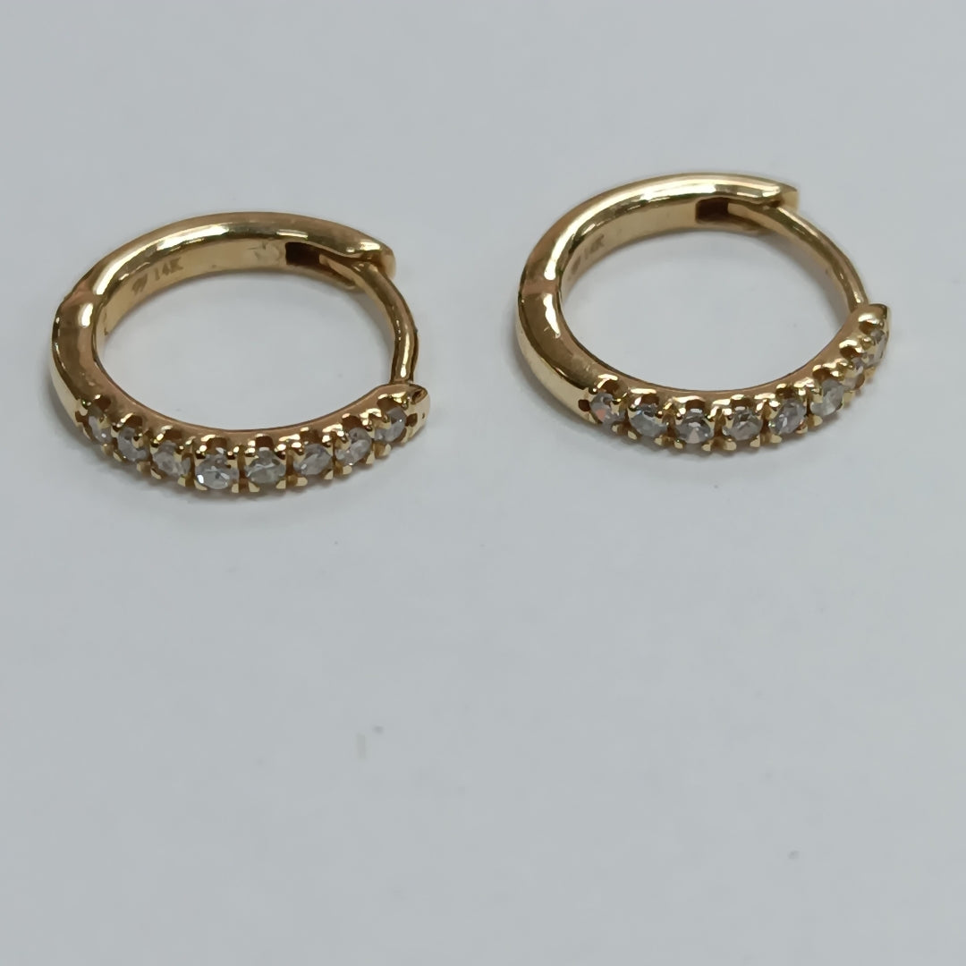 ARRACADAS PAR ORO 14 K 1.3 GRMS (SEMINUEVO)