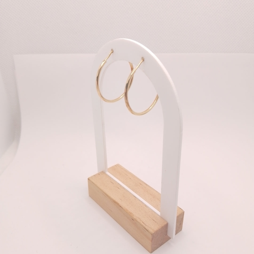 ARRACADAS PAR ORO 14 K 1.9 GRMS (SEMINUEVO)