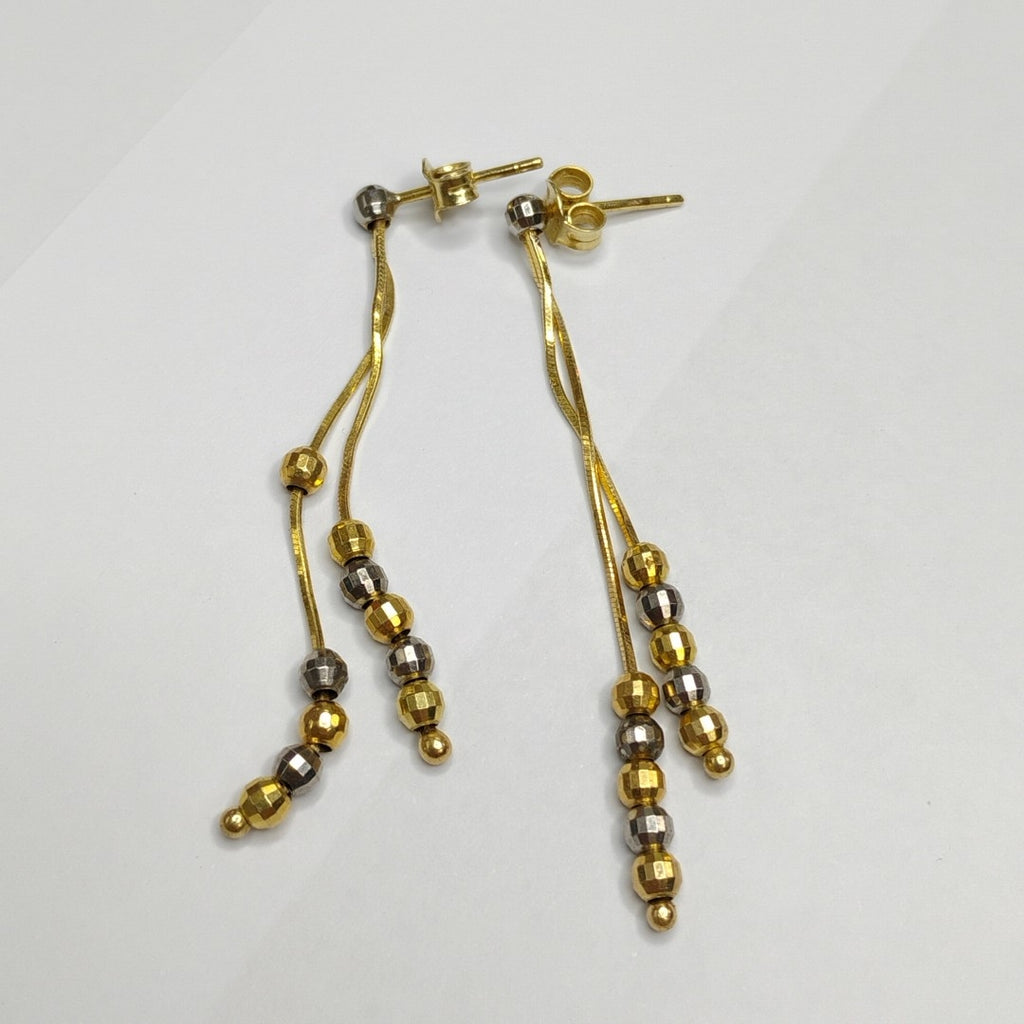 BROQUELES PAR ORO COMBINADO 14 K 2.7 GRMS (SEMINUEVO)
