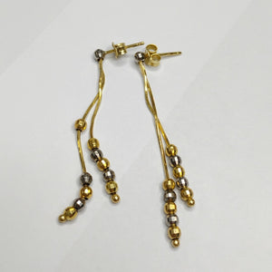 BROQUELES PAR ORO COMBINADO 14 K 2.7 GRMS (SEMINUEVO)