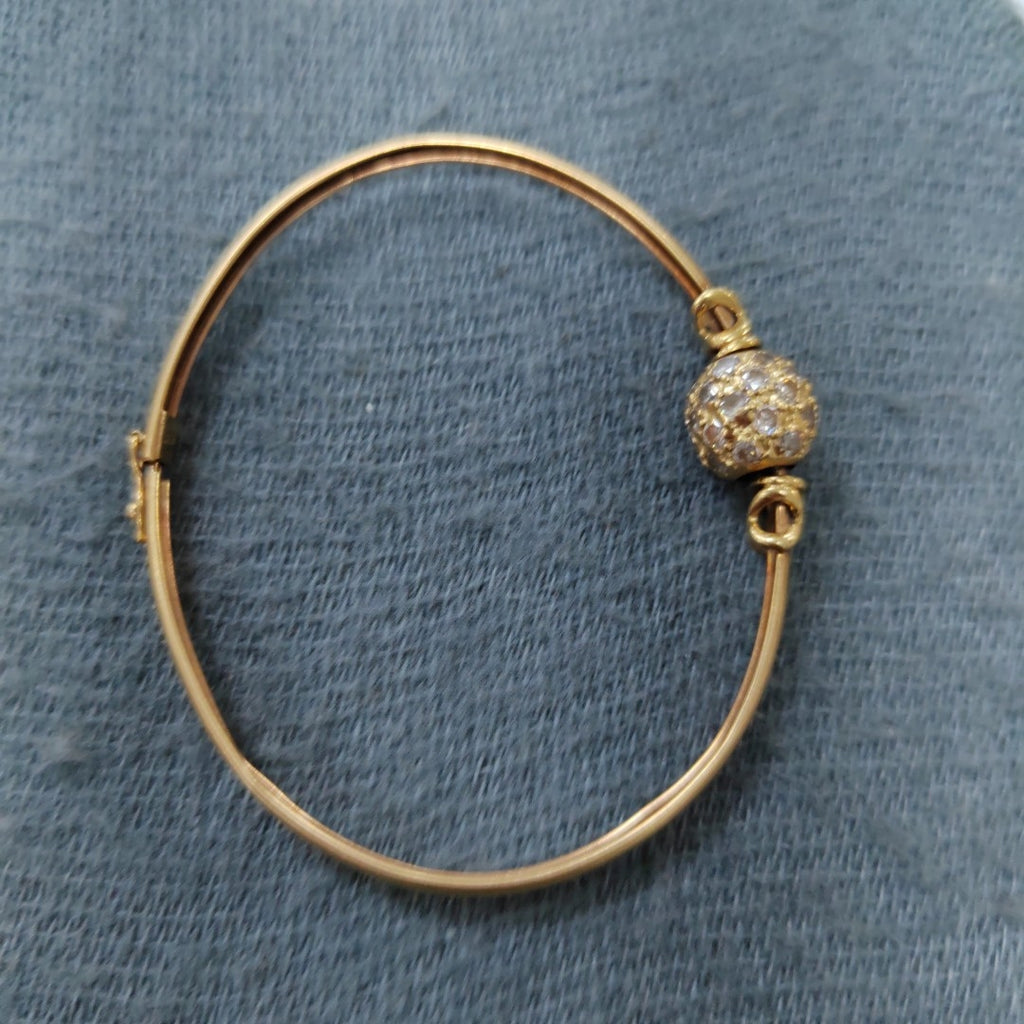 PULSERA RIGIDA ORO 14 K 6.7 GRMS (SEMINUEVO)