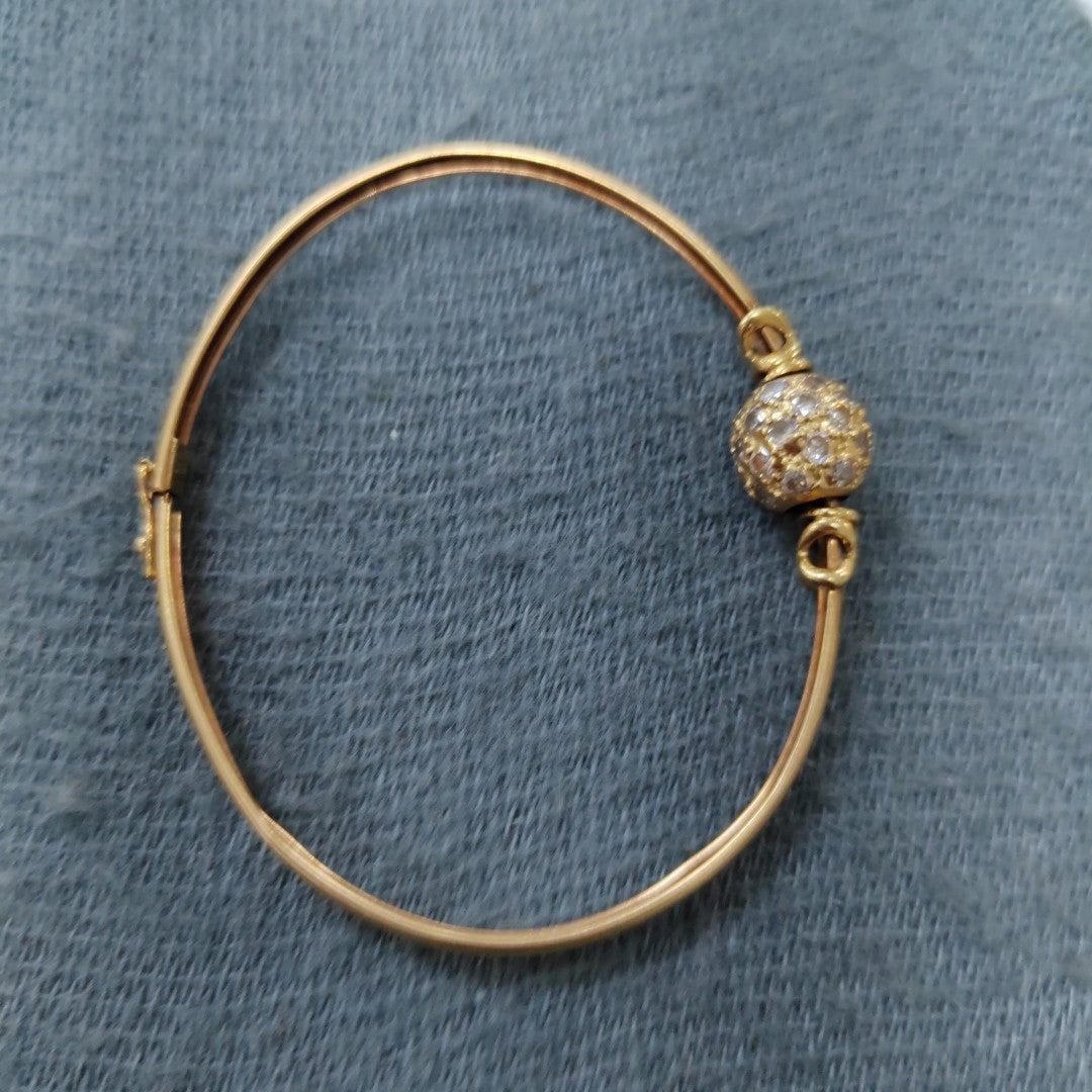 PULSERA RIGIDA ORO 14 K 6.7 GRMS (SEMINUEVO)