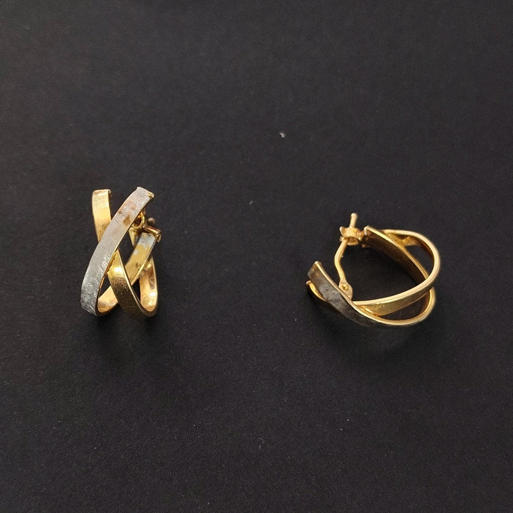 ARRACADAS PAR ORO 14 K 1.5 GRMS (SEMINUEVO)
