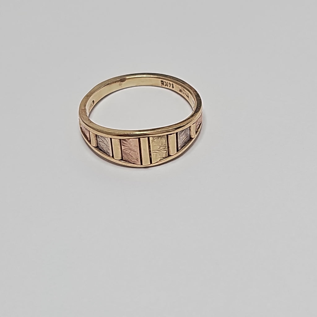 ANILLITO ORO, ORO COMBINADO 14 K 3.2 GRMS (SEMINUEVO)