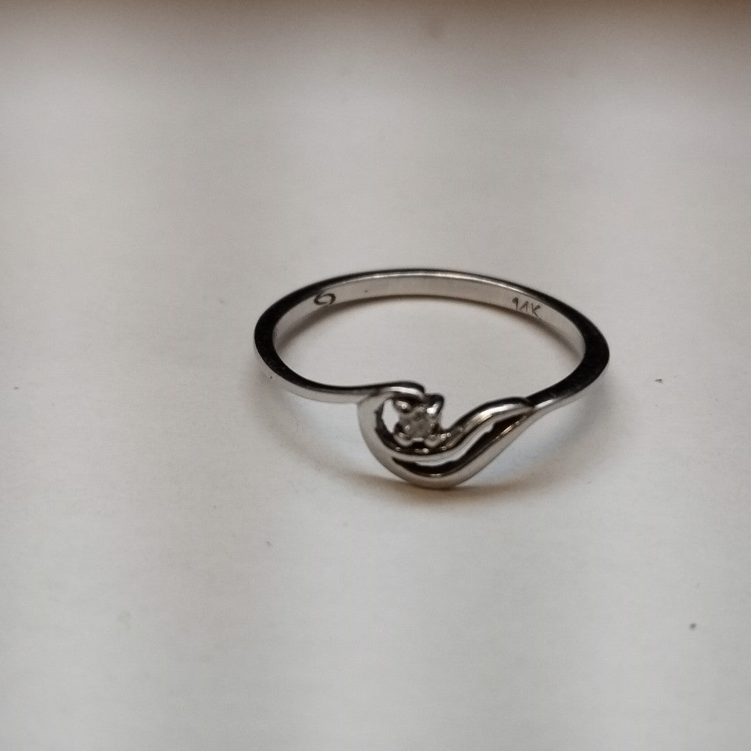 ANILLITO ORO, ORO BLANCO 14 K 1.5 GRMS (SEMINUEVO)
