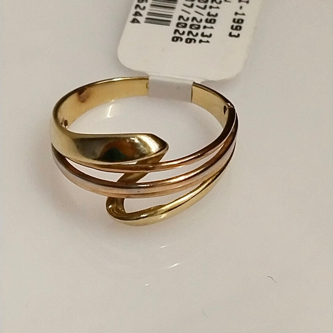 ANILLITO ORO COMBINADO 10 K 2.6 GRMS (SEMINUEVO)