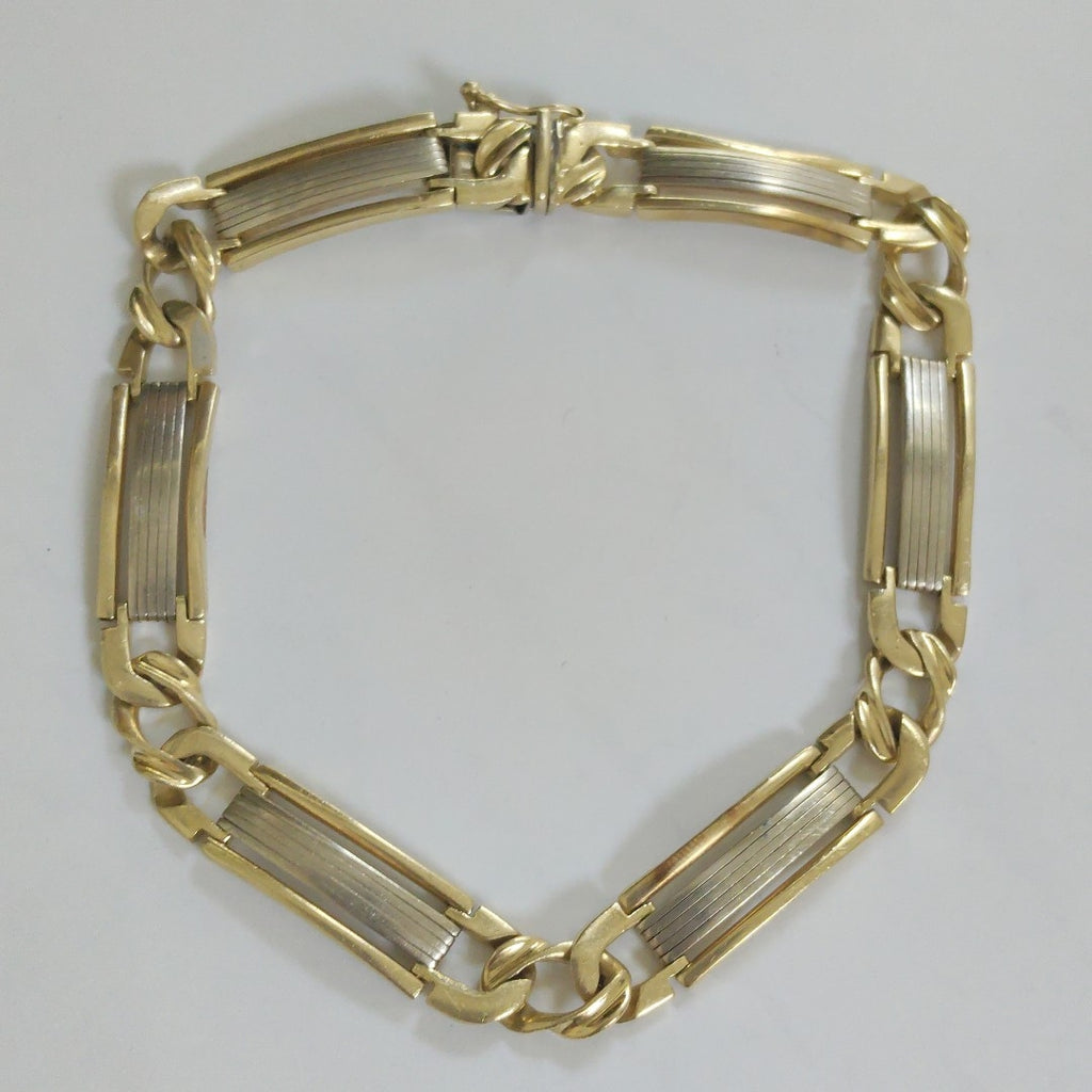 PULSERA ORO, ORO COMBINADO 14 K 23 GRMS (SEMINUEVO)
