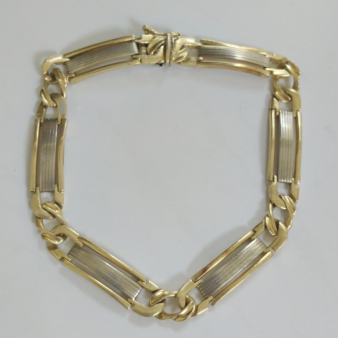 PULSERA ORO, ORO COMBINADO 14 K 23 GRMS (SEMINUEVO)