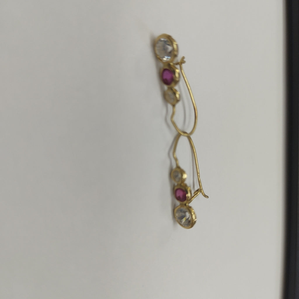 ARETES PAR ORO 14 K 1,10 GRMS (SEMINUEVO)