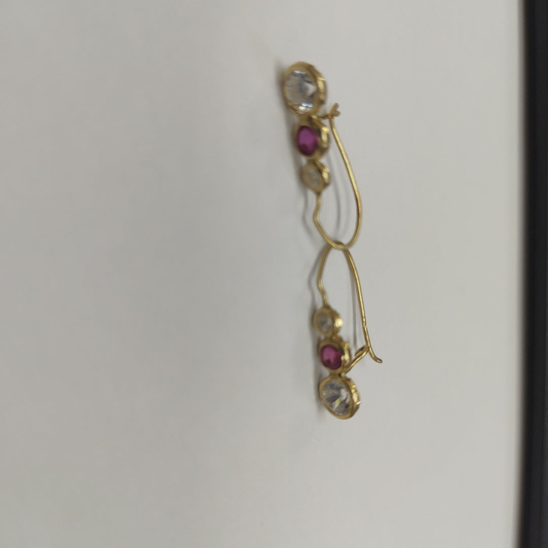 ARETES PAR ORO 14 K 1,10 GRMS (SEMINUEVO)