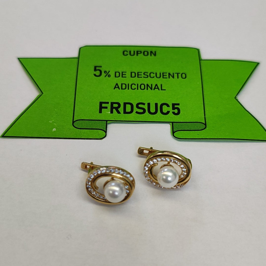 BROQUELES ORO 14K 3.9 (NUEVO)