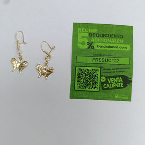ARETES PAR ORO 10 K 1.1 GRMS (SEMINUEVO)