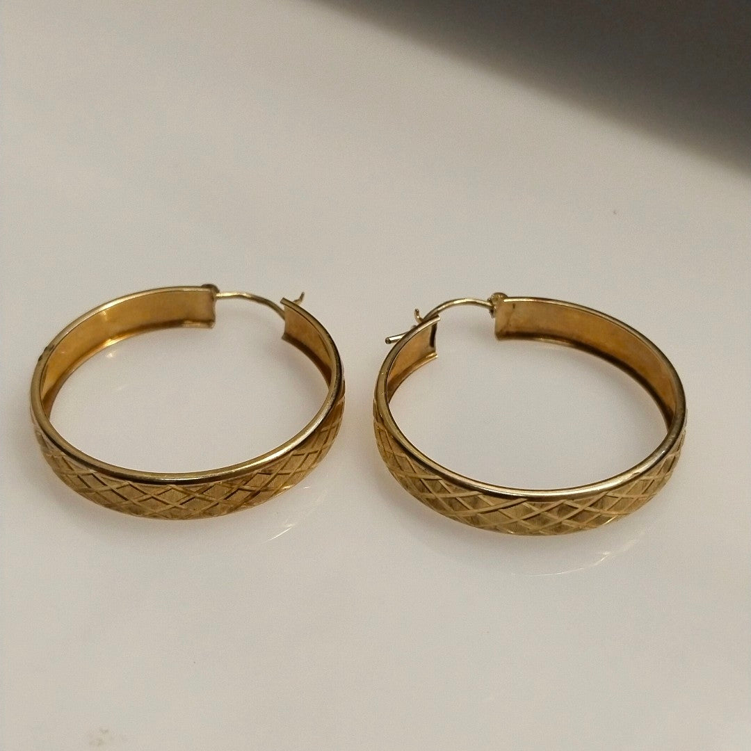 ARRACADAS PAR ORO 10 K 4.7 GRMS (SEMINUEVO)