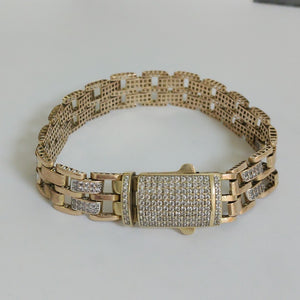 PULSERA ORO COMBINADO 10 K 19,60 GRMS (SEMINUEVO)