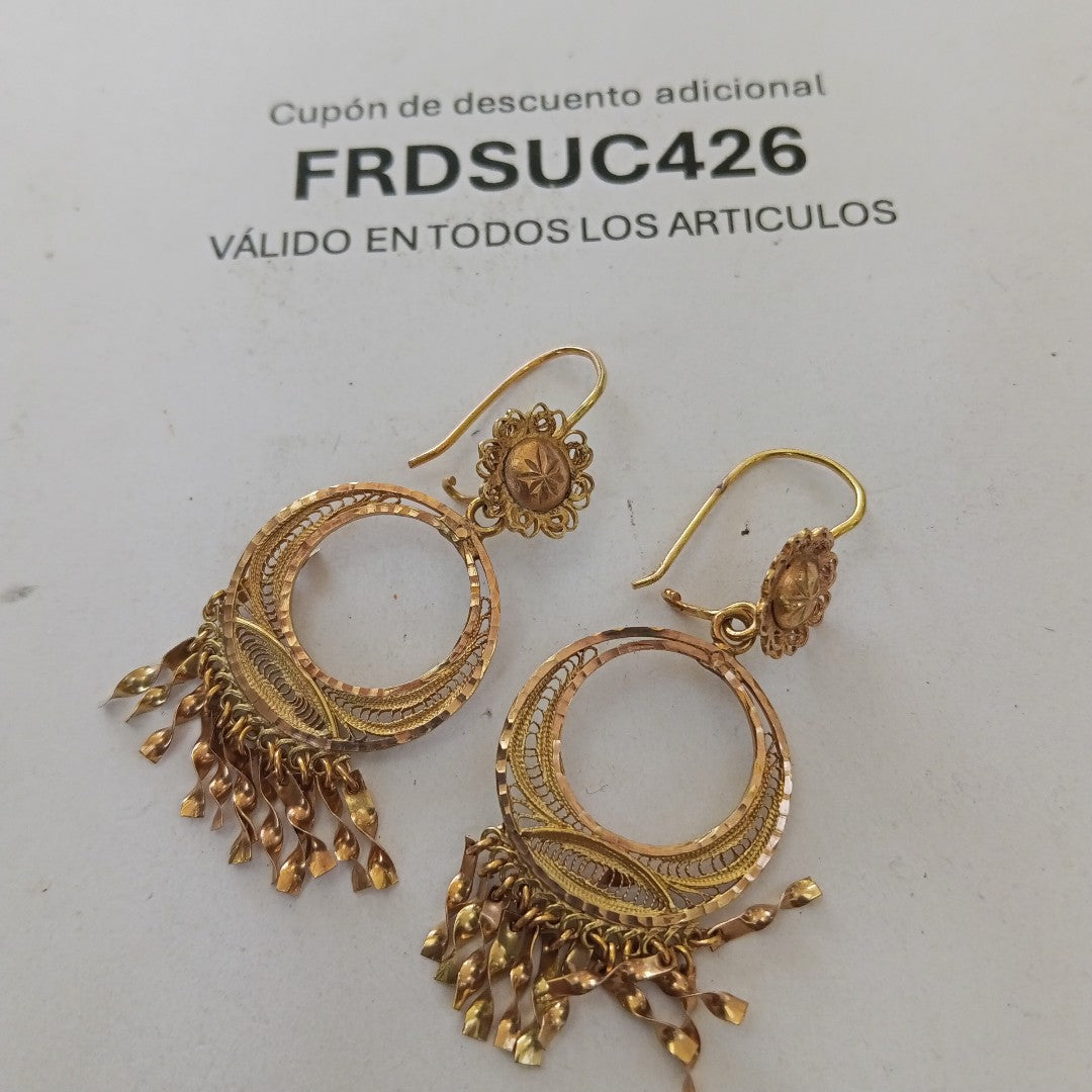 ARETES PAR ORO 8 K 5.2 GRMS (SEMINUEVO)