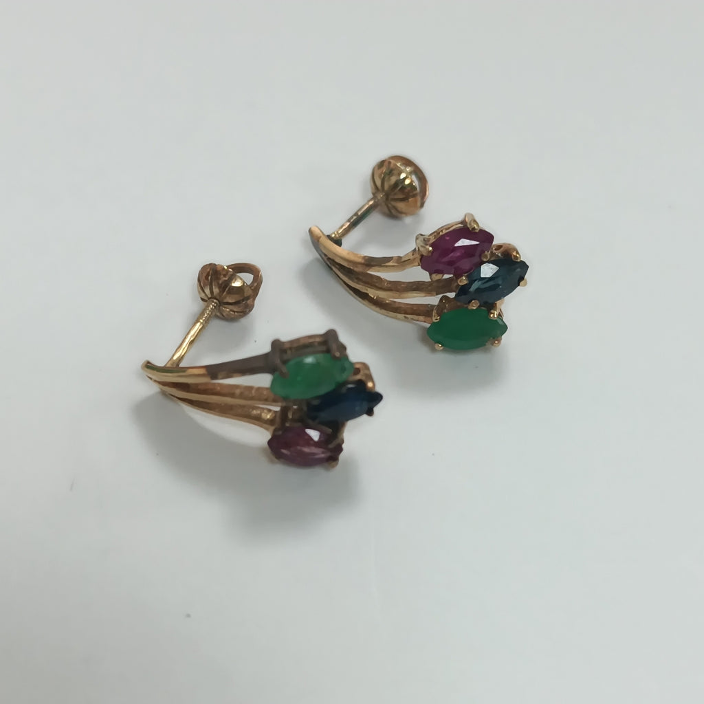ARETES PAR ORO 12 K 3,00 GRMS (SEMINUEVO)