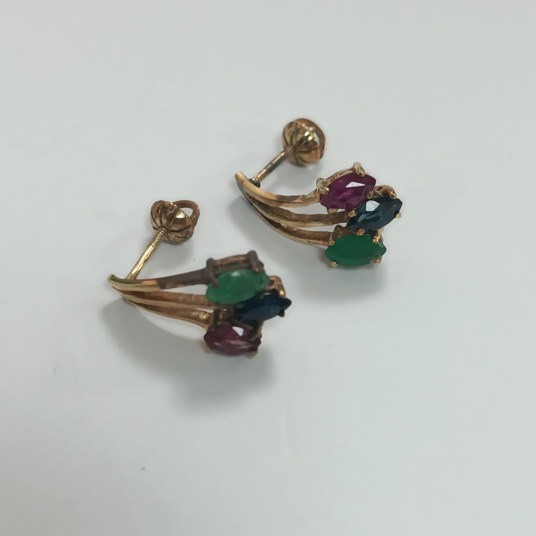 ARETES PAR ORO 12 K 3,00 GRMS (SEMINUEVO)
