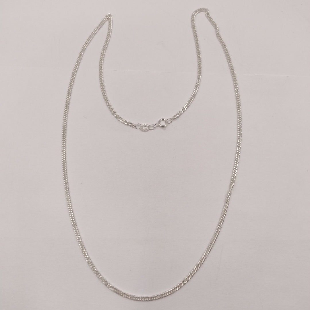 CADENA BARBADA PLATA .925 50 CM 4.12 GR (NUEVO)