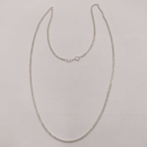CADENA BARBADA PLATA .925 50 CM 4.12 GR (NUEVO)