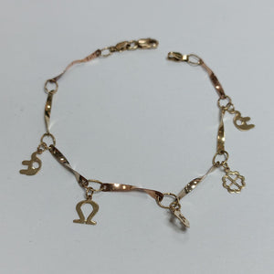 PULSERA ORO 14 K 2.4 GRMS (SEMINUEVO)