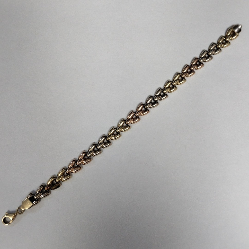 PULSERA ORO,ORO BLANCO 14 K 9,60 GRMS (SEMINUEVO)