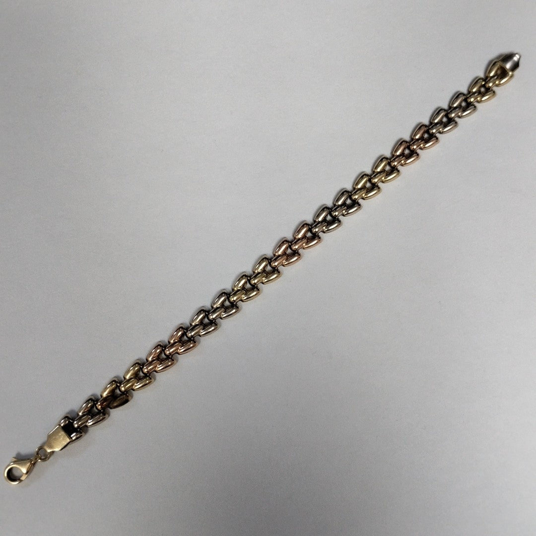 PULSERA ORO,ORO BLANCO 14 K 9,60 GRMS (SEMINUEVO)