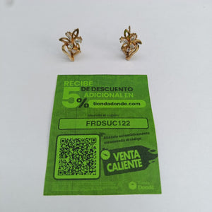 ARETES PAR ORO 10 K 3.8 GRMS (SEMINUEVO)
