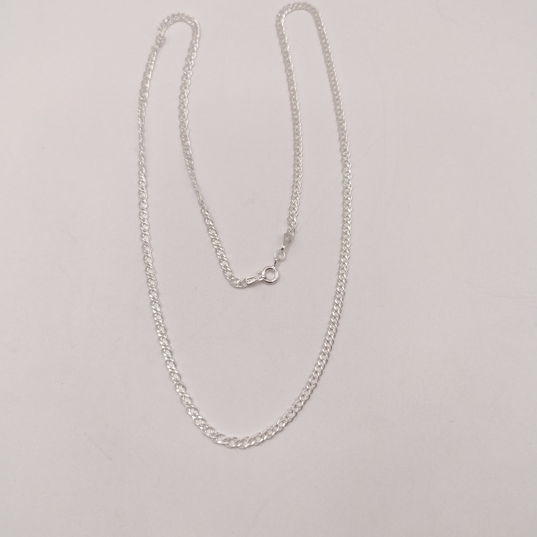CADENA DOBLE ESLABON PLATA .925 50 CM 3.63 GR (NUEVO)