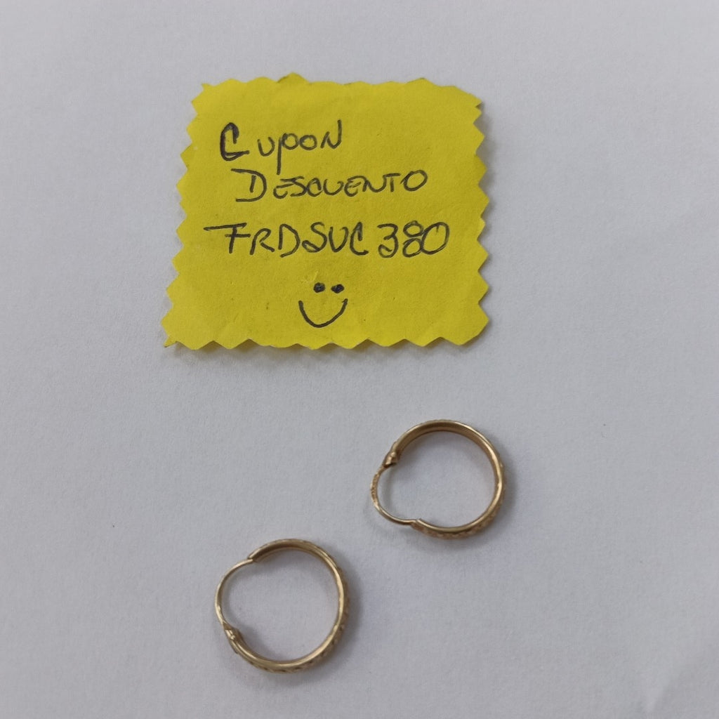 ARRACADAS PAR ORO 10 K 1.1 GRMS (SEMINUEVO)