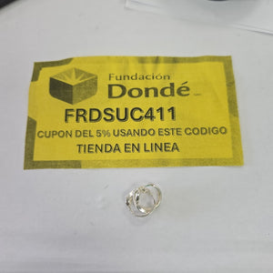 HUGGIES INFINITO CIRCONIAS PLATA .925 2.4 GR (NUEVO)