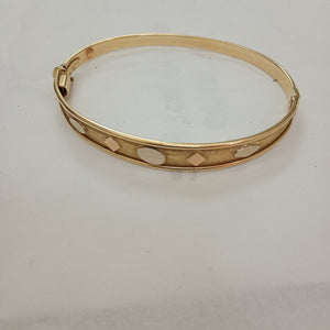 PULSERA RIGIDA ORO 14 K 11.1 GRMS (SEMINUEVO)