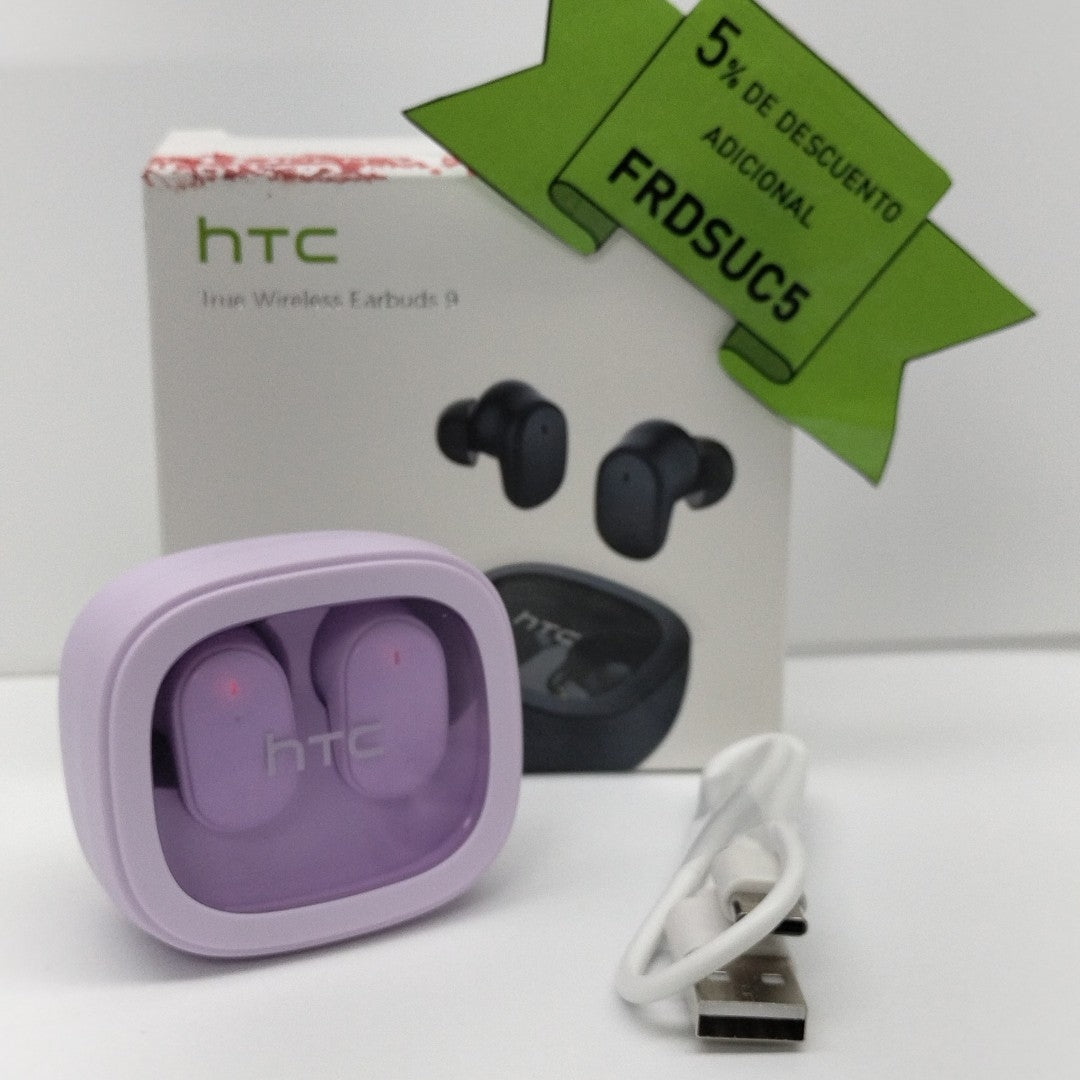 AUDIFONOS HTC EARBUDS 9 INALAMBRICO IN EAR (SEMINUEVO)
