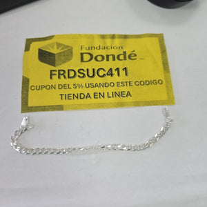 PULSERA BARBADA PLATA .925 18 CM 5.63 GR (NUEVO)