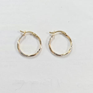 ARRACADAS PAR ORO 14 K 1.4 GRMS (SEMINUEVO)