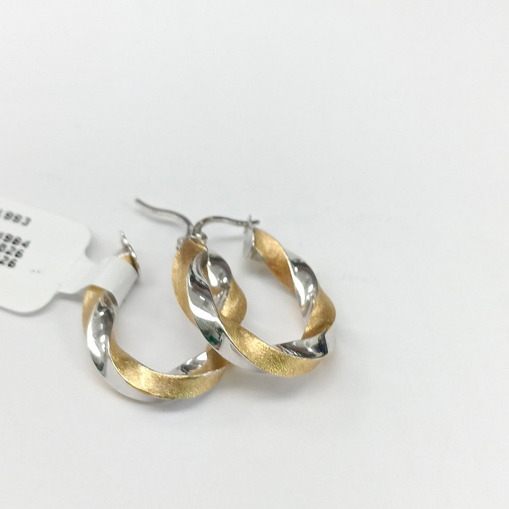 ARRACADAS PAR ORO,ORO BLANCO 18 K 3,30 GRMS (SEMINUEVO)