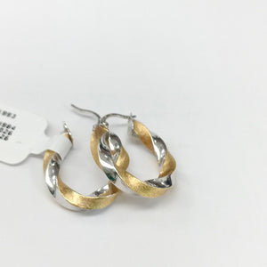 ARRACADAS PAR ORO,ORO BLANCO 18 K 3,30 GRMS (SEMINUEVO)