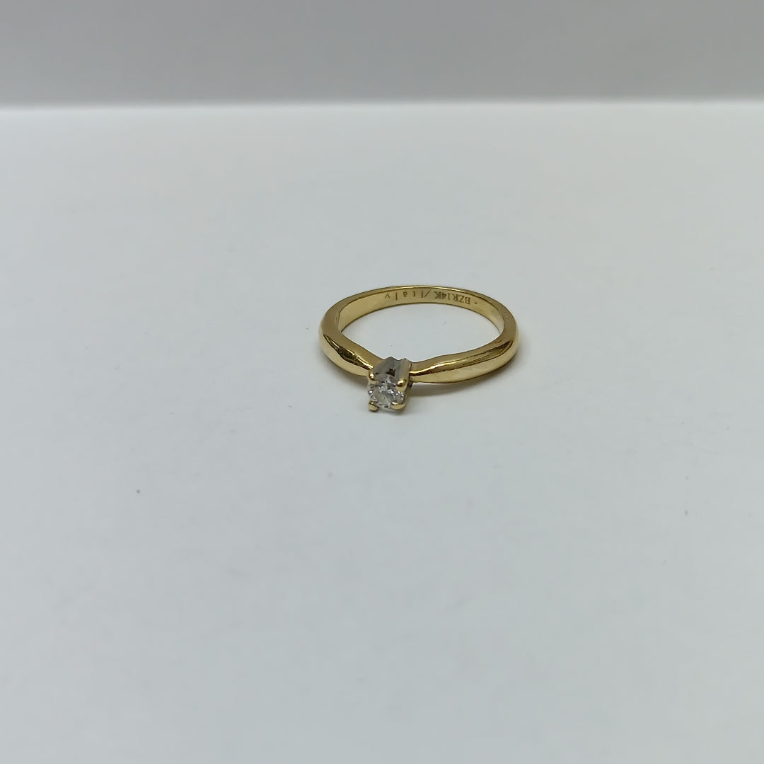 SOLITARIO ORO 14 K 2.5 GRMS (SEMINUEVO)