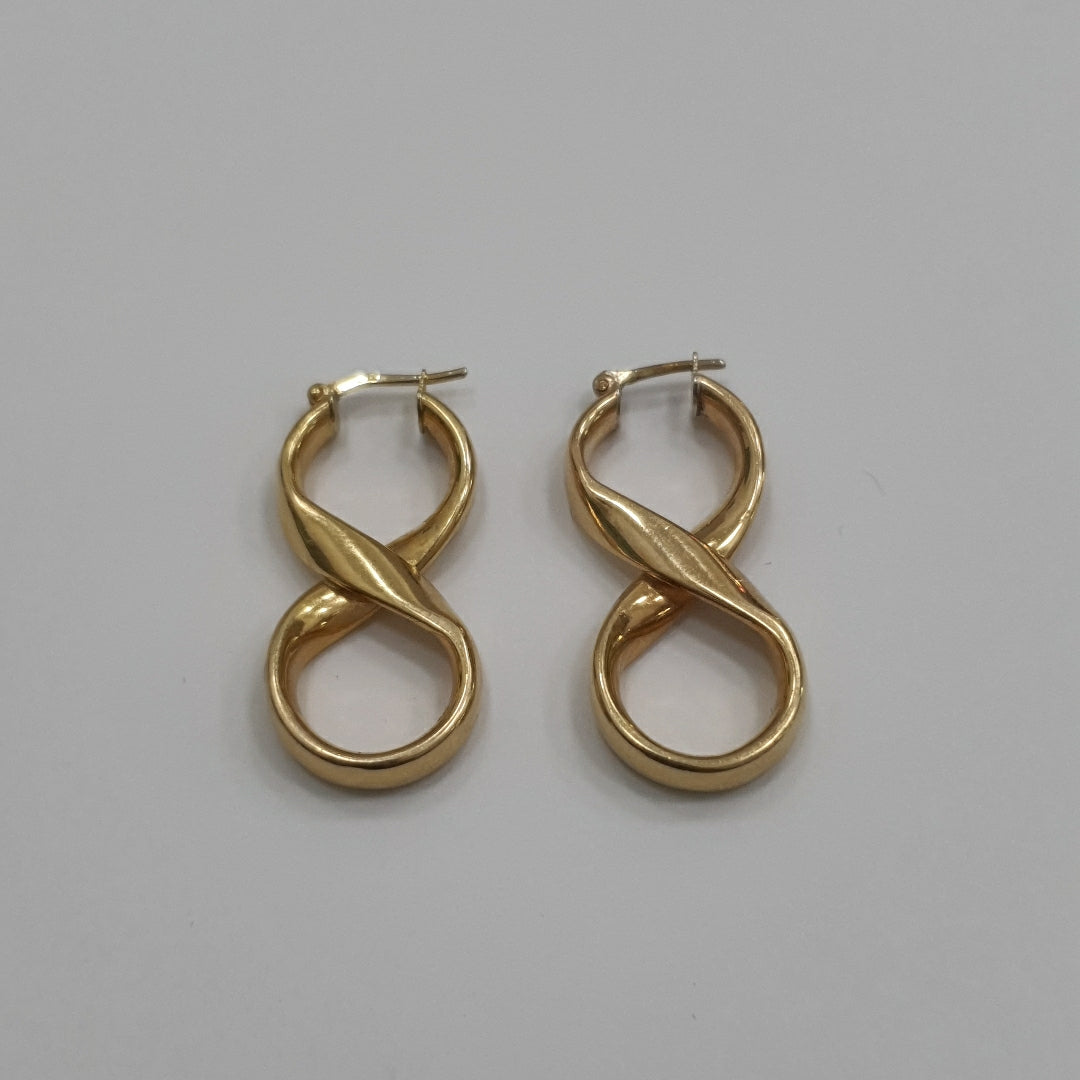 ARETES PAR ORO 14 K 2,40 GRMS (SEMINUEVO)