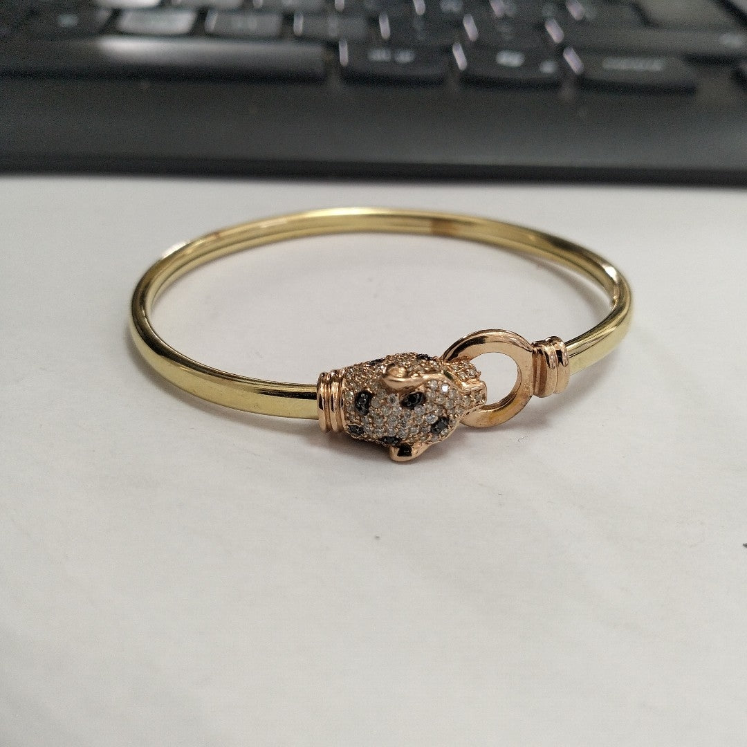 PULSERA RIGIDA ORO 14 K 9,40 GRMS (SEMINUEVO)