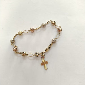 PULSERA ORO, ORO COMBINADO 10 K 5.8 GRMS (SEMINUEVO)