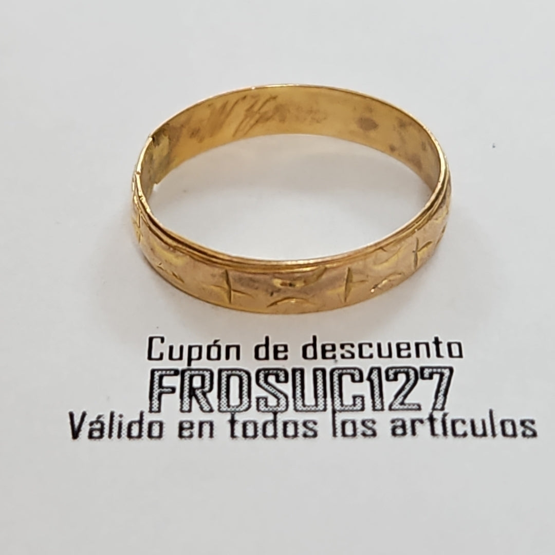 ARGOLLA ORO 10 K 2.4 GRMS (SEMINUEVO)