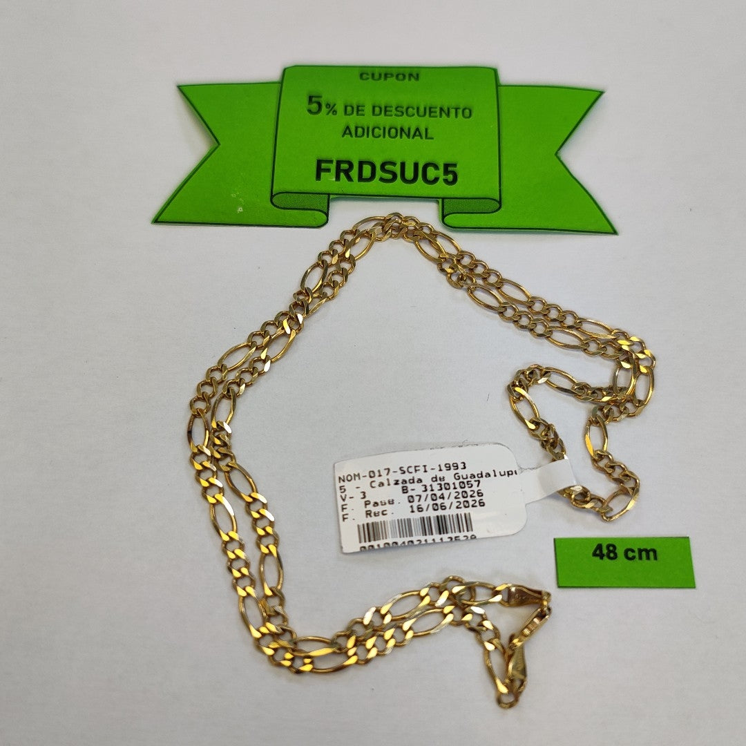 CADENA ORO 14 K 8.4 GRMS (SEMINUEVO)
