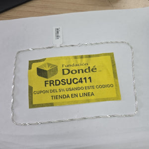 CADENA MEDIO TZL PLATA .925 55 CM 4.12 GR (NUEVO)
