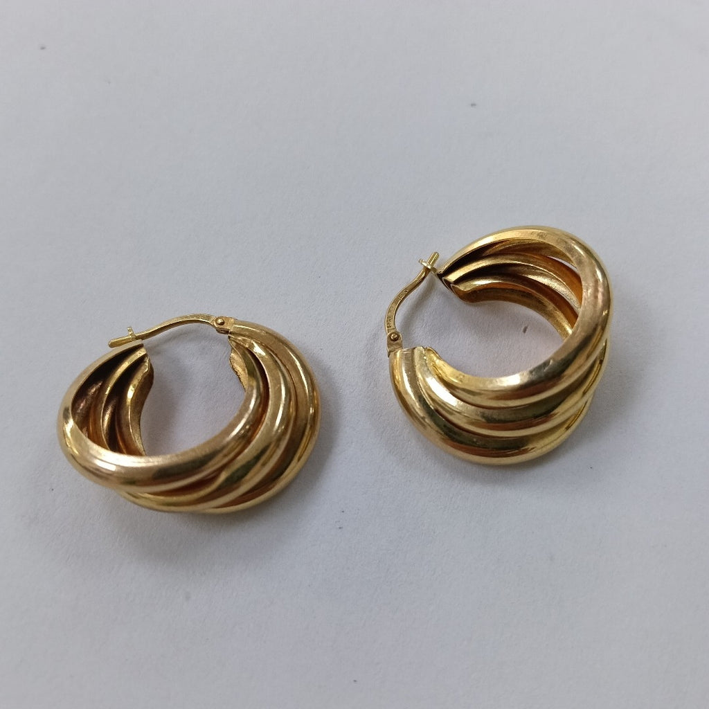ARRACADAS PAR ORO 14 K 4.7 GRMS (SEMINUEVO)
