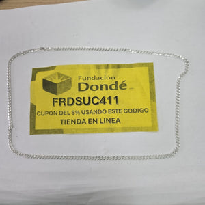CADENA BARBADA PLATA .925 55 CM 8.52 GR (NUEVO)